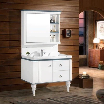 PVC с 2 крака Vanity Floor шкаф за баня